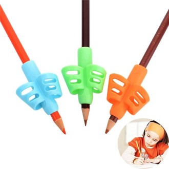 Non-toxic Children Pencil Writing Aid Grip Posture Correction Tools, Random Color Delivery