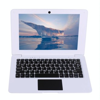 A133 10.1 inch Laptop, 2GB+16GB, Android 12,  Allwinner A133 Quad Core CPU 1.6Ghz, Support Bluetooth & WiFi, EU Plug(White)