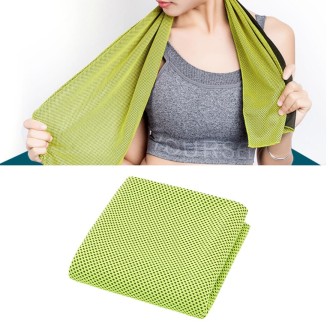 2 PCS Microfiber Fabric Gym Sports Towel Enduring Ice Towel, Size: 30*100cm(Green)