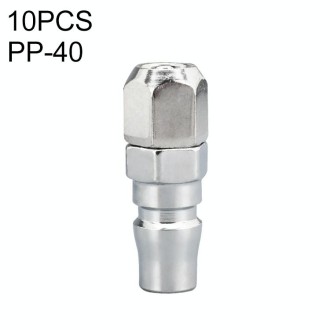 LAIZE PP-40 10pcs C-type Self-lock Air Tube Pneumatic Quick Fitting Connector