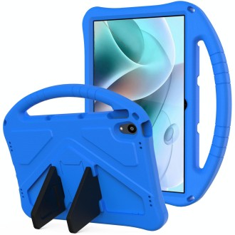 For Motorola Moto Tab G70 EVA Shockproof Tablet Case with Holder(Blue)