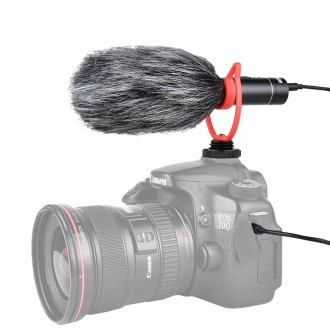 YELANGU MIC015 Professional Interview Condenser Video Shotgun Microphone with 3.5mm Audio Cable for DSLR & DV Camcorder (Black)