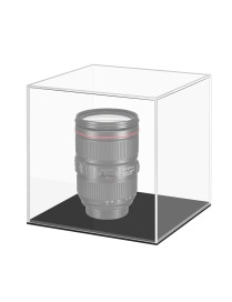 Small 10x10x10cm Clear Acrylic Camera Display Cover Plexiglass Display Case Countertop Box