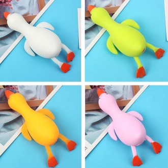 8 PCS Duck Pull Fun Flour Duck Stretching Venting Decompression Pinching Toys