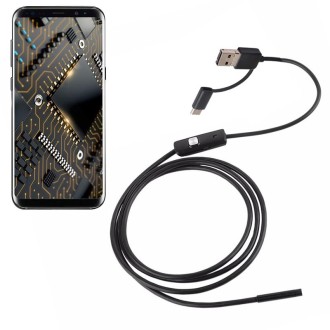 AN100 3 in 1 IP67 Waterproof USB-C / Type-C + Micro USB + USB HD Endoscope Hard Tube Inspection Camera for Parts of OTG Function