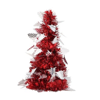 Mini Desktop Christmas Tree Hotel Shopping Mall Christmas Decoration, Size: With Small Tree(Red)