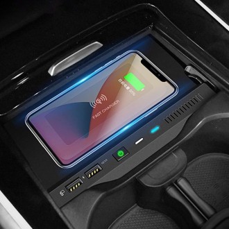 HFC-1020 Car Qi Standard Wireless Charger 10W Quick Charging for Mercedes-Benz A Class 2019-2022, Left and Right Driving