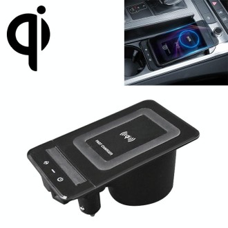 HFC-1052 Car Qi Standard Wireless Charger 15W / 10W Quick Charging for Audi A6L 2019-2022, Left Driving