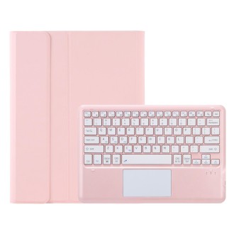 For Honor MagicPad 13 AH16-A TPU Ultra-thin Detachable Bluetooth Keyboard Tablet Leather Case with Touchpad(Pink)