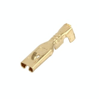 100 PCS 2.8mm Speaker Cable Spade Plug Connector Gold Plated Copper Speaker Cable Terminal