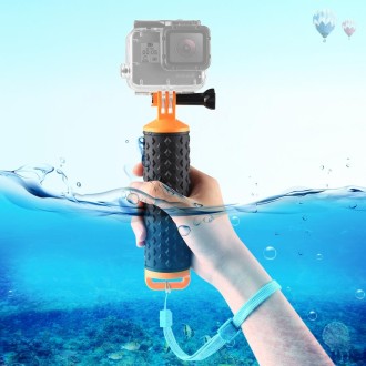 PULUZ Floating Handle Hand Grip Buoyancy Rods with Strap for GoPro HERO10 Black / HERO9 Black / HERO8 Black / HERO7 /6 /5 /5 Ses