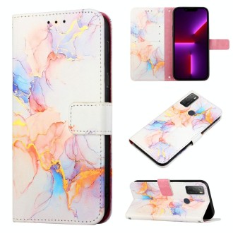 For alcatel 1S (2021) / 3L (2021) PT003 Marble Pattern Flip Leather Phone Case(LS004)