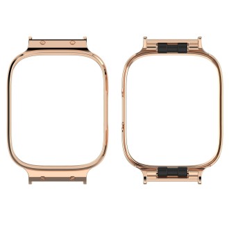 For Redmi Watch 3 Lite / Watch 3 Active Metal Watch Protective Frame(Rose Gold)