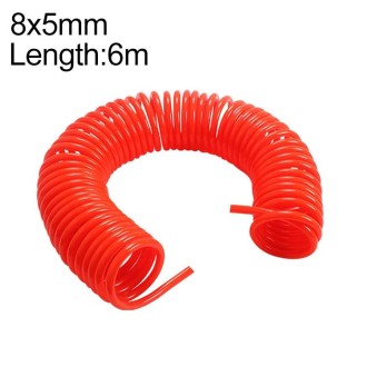 LAIZE Compressor Air Flexible PU Spring Tube without Connector, Specification:8x5mm, 6m