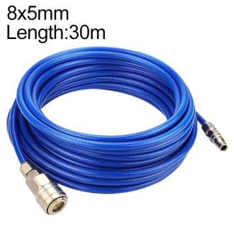 LAIZE High Pressure Flexible Polyurethane Pneumatic Tubing with Connector, Specification:8x5mm, 30m