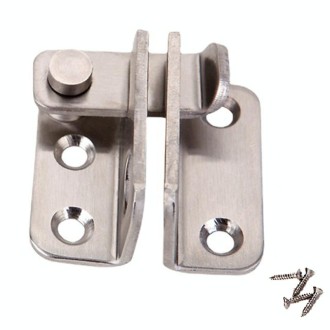 Large Left Open Stainless Steel Sliding Door Latch No Punch Latch Door Bolt Catch With Screw