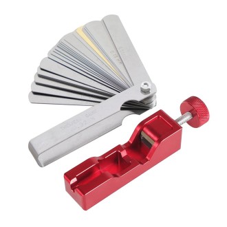 Car Universal Spark Plug Gap Tool with Feeler Gauge for Most 10mm 12mm 14mm 16mm Spark Plugs(Red)