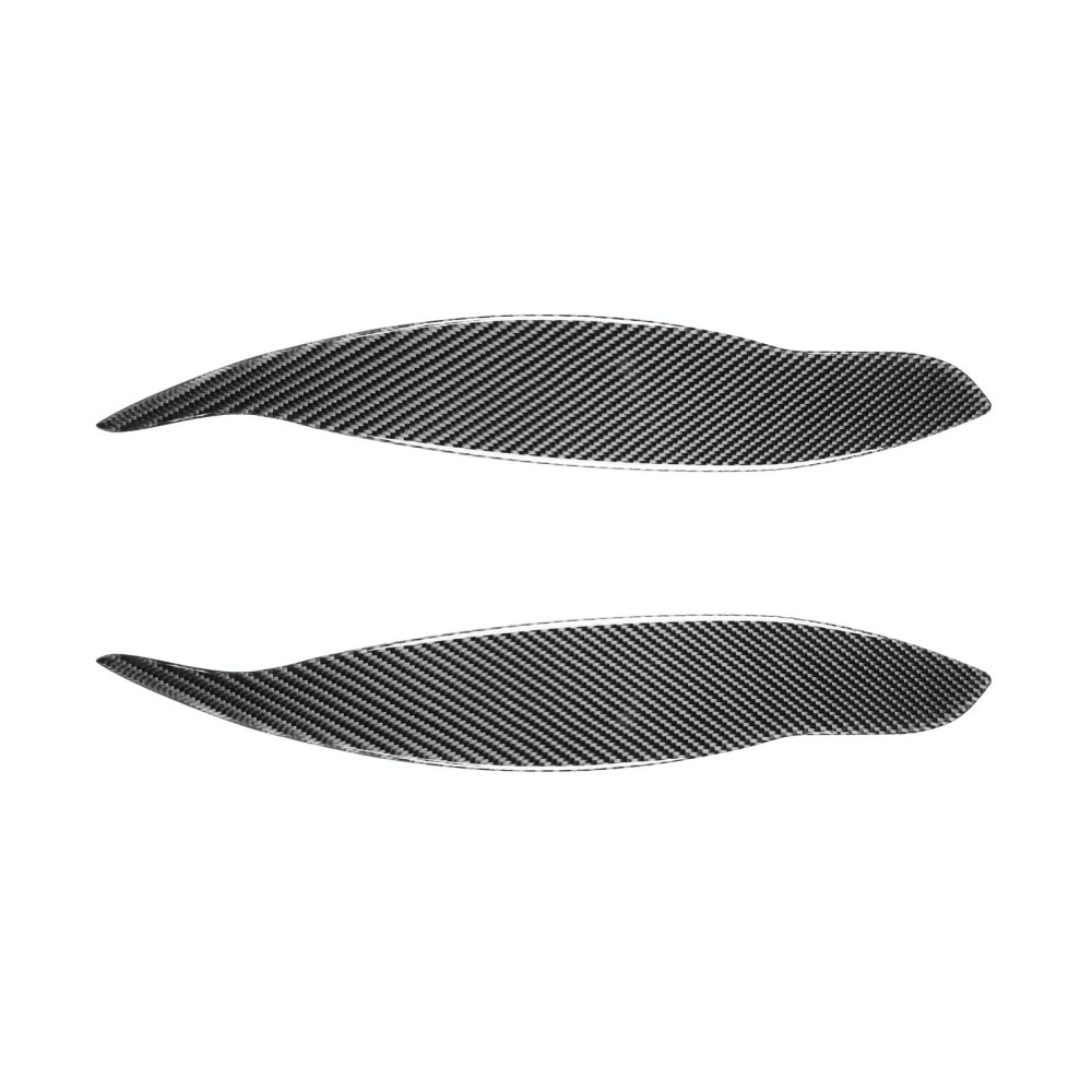 2 PCS / Set Carbon Fiber Car Lamp Eyebrow Decorative Sticker for Honda Civic 1999-1900, Drop Glue Version