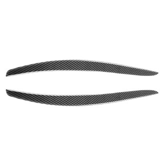 2 PCS / Set Carbon Fiber Car Lamp Eyebrow Decorative Sticker for BMW E92 / E93 2006-2012, Drop Glue Version