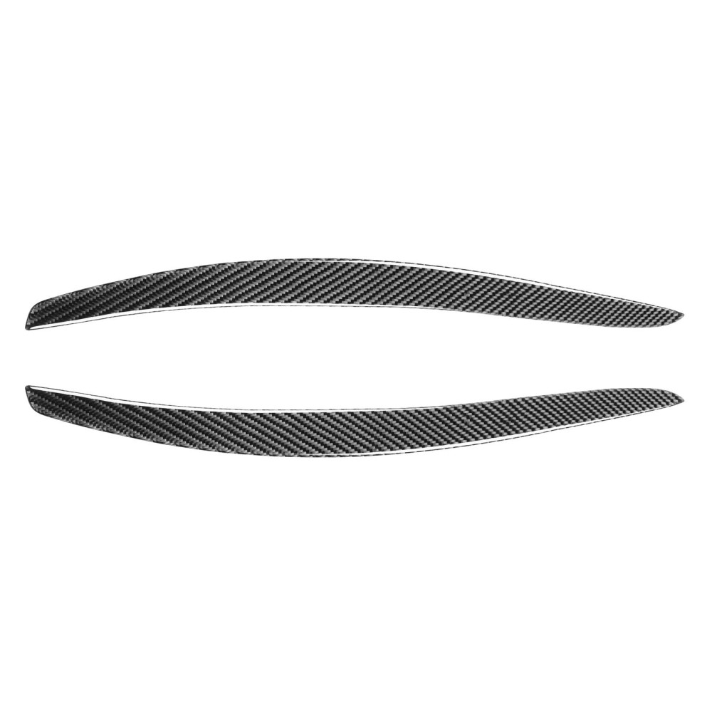 2 PCS / Set Carbon Fiber Car Lamp Eyebrow Decorative Sticker for BMW E92 / E93 2006-2012, Drop Glue Version