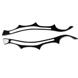 Pair Car Lamp Eyebrow Soft Decorative Sticker for BMW E60 5 Series 2004-2010