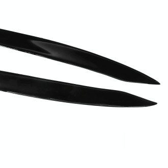 Pair Car Lamp Eyebrow Soft Decorative Sticker for Volkswagen Golf 7 / 7.5 2013-2018 (Black)