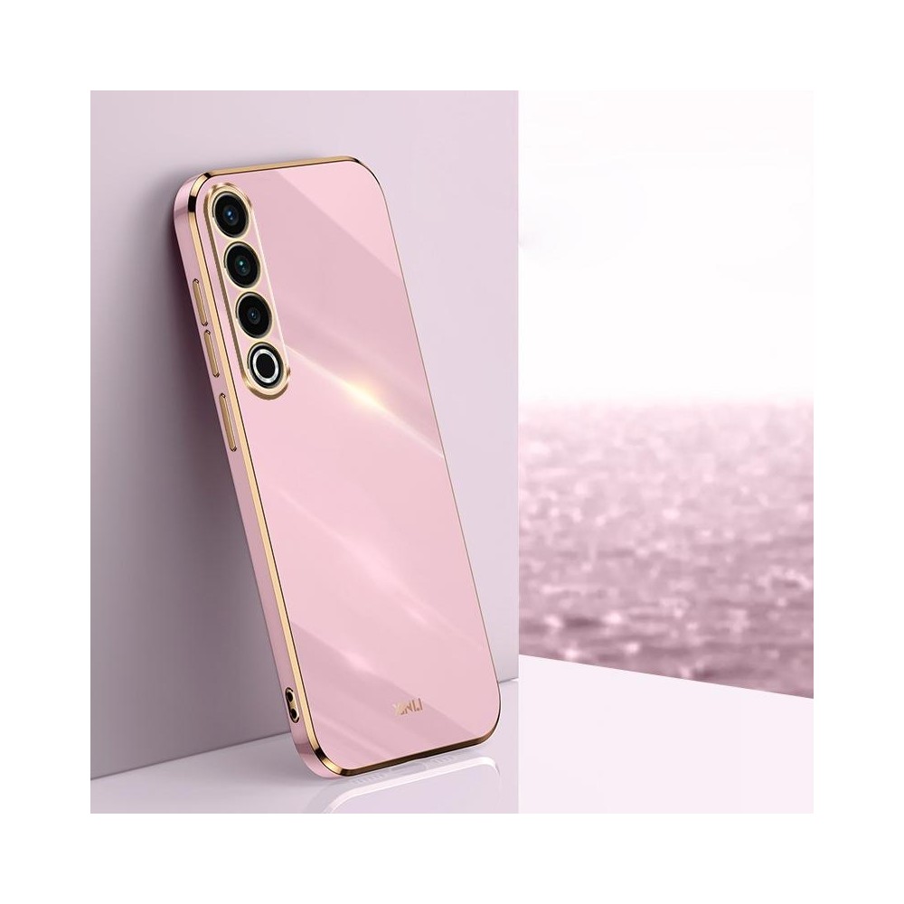 For Meizu 20 Pro 5G XINLI Straight Edge 6D Electroplate TPU Phone Case(Cherry Purple)