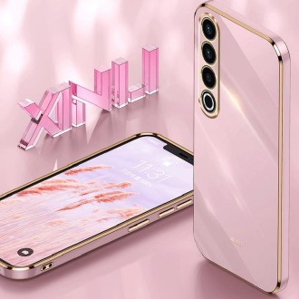 For Meizu 20 Pro 5G XINLI Straight Edge 6D Electroplate TPU Phone Case(Cherry Purple)