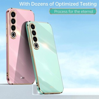 For Meizu 20 Pro 5G XINLI Straight Edge 6D Electroplate TPU Phone Case(Cherry Purple)