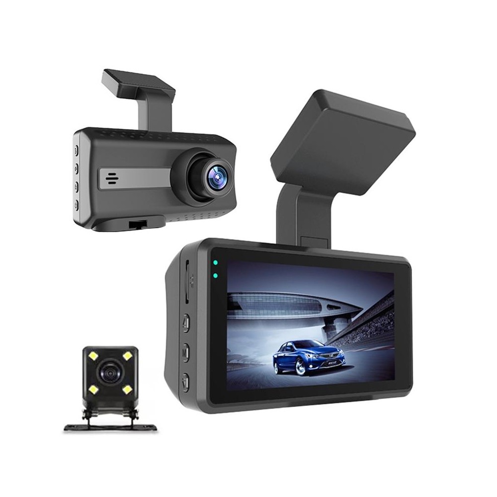 Front and Rear Dual Camera HD InfraredNight Vision Car Dash Cam Driving Recorder