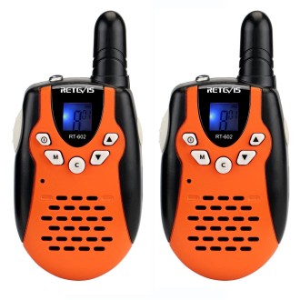 1 Pair RETEVIS RT602 0.5W 446.00625-446.09375MHz 8CHS Handheld Children Walkie Talkie, EU Plug