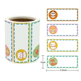 Primary School Children Name Sticker Label, Size: 1x2.5 Inch(4 Combinations)