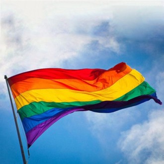 Rainbow Flag Lesbian Gay Parade Banners LGBT Pride Flag, Size:90x60cm