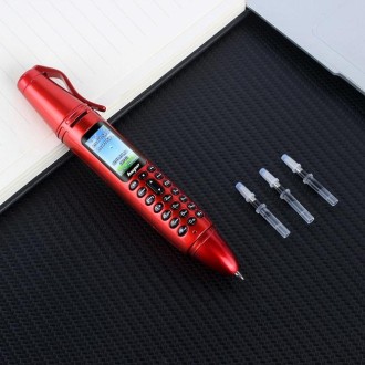 AK007 Mobile Phone, Multifunctional Remote Noise Reduction Back-clip Recording Pen with 0.96 inch Color Screen, Dual SIM Dual St