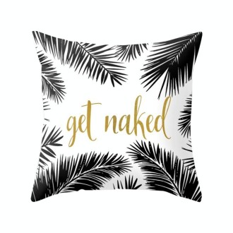 Tropical Plants Pillow Case Polyester Decorative Pillowcases Green Leaves Throw Pillow Cover Square 45CM x45CM(19)