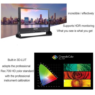 SEETEC ATEM156S 15.6 inch 3G-SDI HDMI Full HD 1920x1080P Multi-camera Broadcast Monitor(AU Plug)