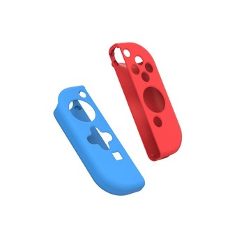 IINE Gamepad Silicone Flat Protective Sleeve Handle Split Silicone Case For Nintendo Switch Joy-Con(Red Blue-L444)