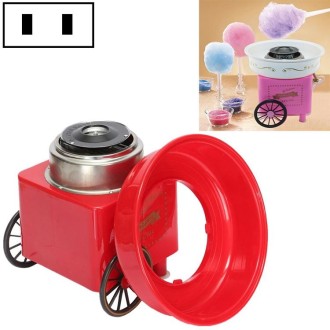 Retro Trolley Mini Cotton Candy Machine, Specification:National Standard 220 V(Red)