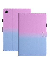 For Honor Pad 6 / X6 / Huawei MatePad T10 / T10S Stitching Gradient Leather Tablet Case(Purple Blue)