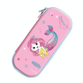 S-888 Elementary School Cartoon EVA Pencil Case Anti-fall Stationery Box, Style:(Graphic Mermaid)