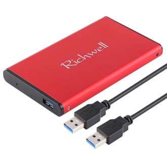 Richwell SATA R2-SATA-320GB 320GB 2.5 inch USB3.0 Super Speed Interface Mobile Hard Disk Drive(Red)