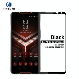 PINWUYO 9H 2.5D Full Screen Tempered Glass Film for Asus Rog Phone2(Black)