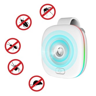 Outdoor Mosquito Repellent Ultrasonic Portable Spray Fragrance Mosquito Repellent(White)