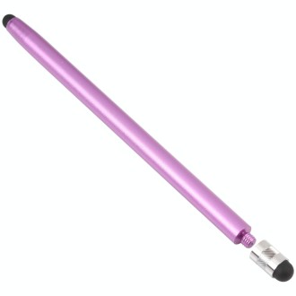 Universal Cloth Head + Silicone Head Stylus(Purple)