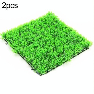 2 PCS Simulation Lawn Shopping Mall Indoor And Outdoor Fish Tank Turtle Tank Green Plant Decoration, Size: 25x25x3.5cm, Style:81