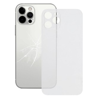 Easy Replacement Big Camera Hole Back Battery Cover for iPhone 12 Pro Max(Transparent)