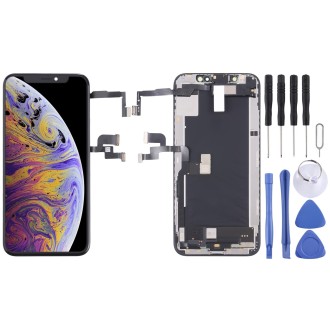 Original LCD Screen for iPhone XS Digitizer Full Assembly with Earpiece Speaker Flex Cable