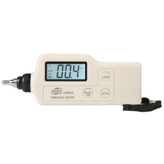 BENETECH GM63A Vibration Meter Digital Tester Vibrometer Analyzer Acceleration Velocity(White)