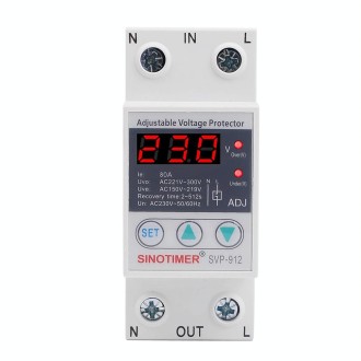 SINOTIMER SVP-912 Adjustable Self-resetting Intelligent Under-voltage Protector, Current: 80A