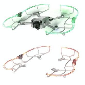 For DJI Mini 3 / Mini 3 Pro STARTRC Drone LED Propeller Protective Guard Anti-collision Ring (Transparent)